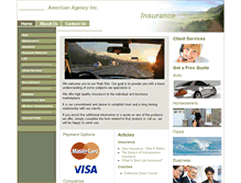 Tablet Screenshot of americanagency.com